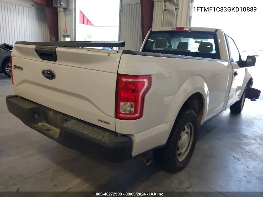 2016 Ford F-150 Xl VIN: 1FTMF1C83GKD10889 Lot: 40272999