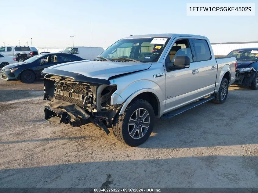 1FTEW1CP5GKF45029 2016 Ford F150 Supercrew