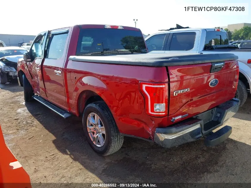 1FTEW1CP8GKF47308 2016 Ford F-150 Xlt