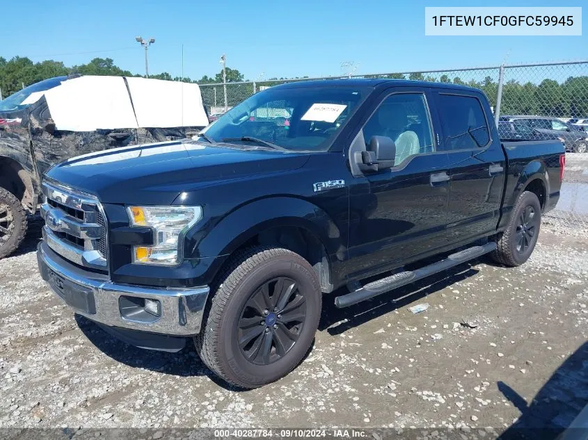 2016 Ford F-150 Xlt VIN: 1FTEW1CF0GFC59945 Lot: 40287784