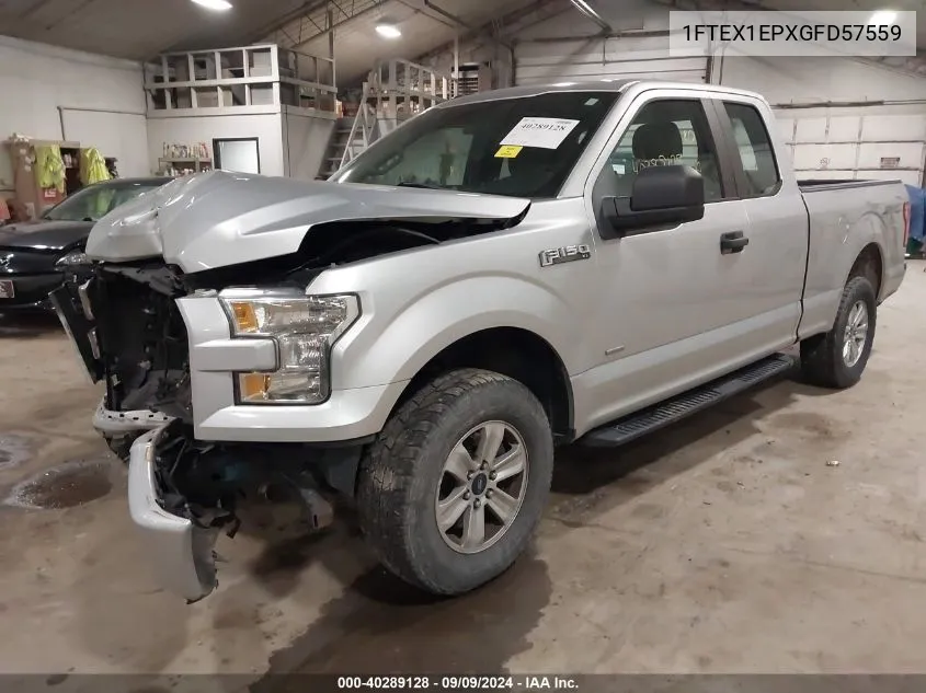 2016 Ford F-150 Xl VIN: 1FTEX1EPXGFD57559 Lot: 40289128