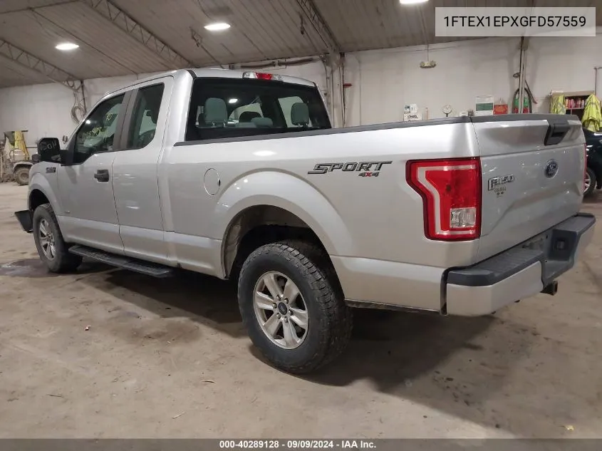 2016 Ford F-150 Xl VIN: 1FTEX1EPXGFD57559 Lot: 40289128