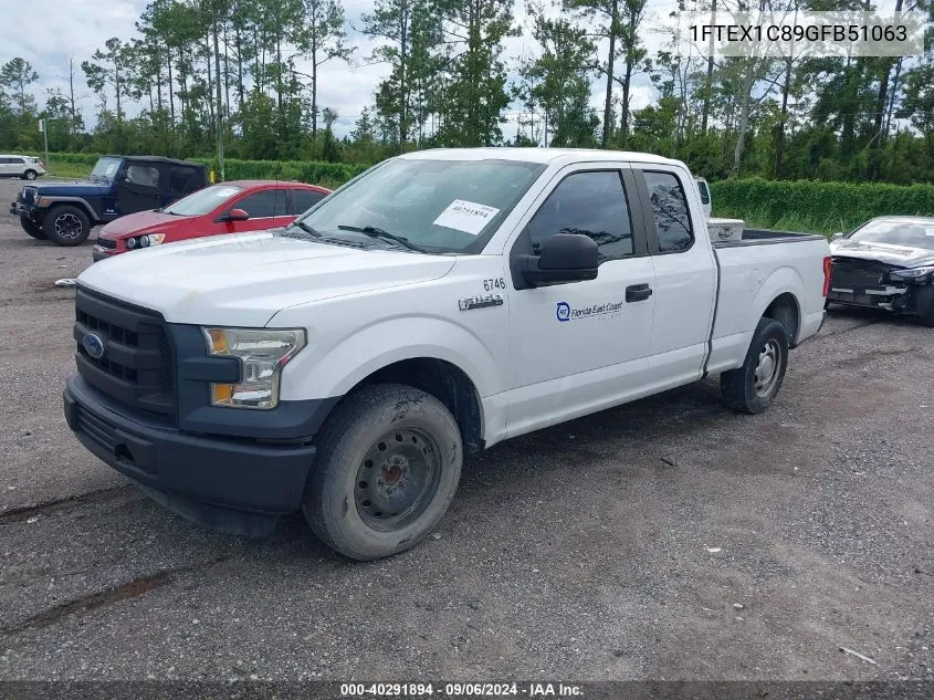 2016 Ford F-150 Xl VIN: 1FTEX1C89GFB51063 Lot: 40291894