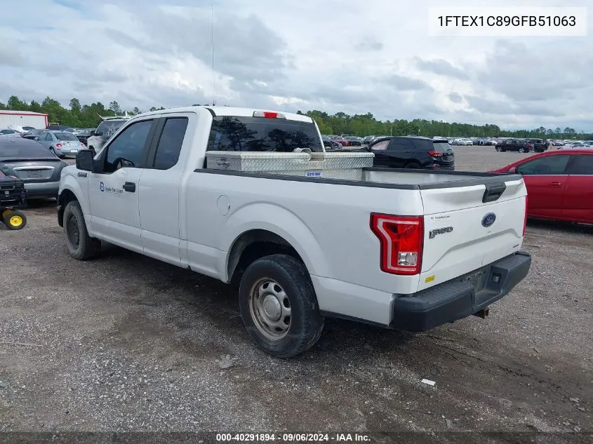 2016 Ford F-150 Xl VIN: 1FTEX1C89GFB51063 Lot: 40291894