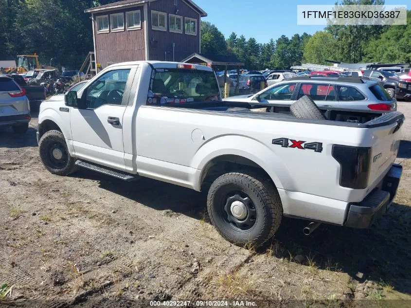 2016 Ford F-150 VIN: 1FTMF1E83GKD36387 Lot: 40292247