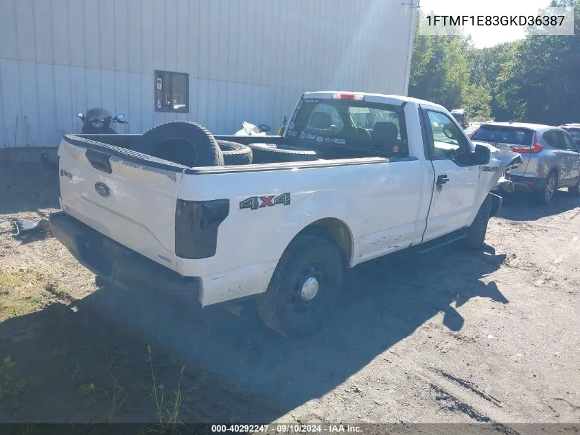 1FTMF1E83GKD36387 2016 Ford F-150