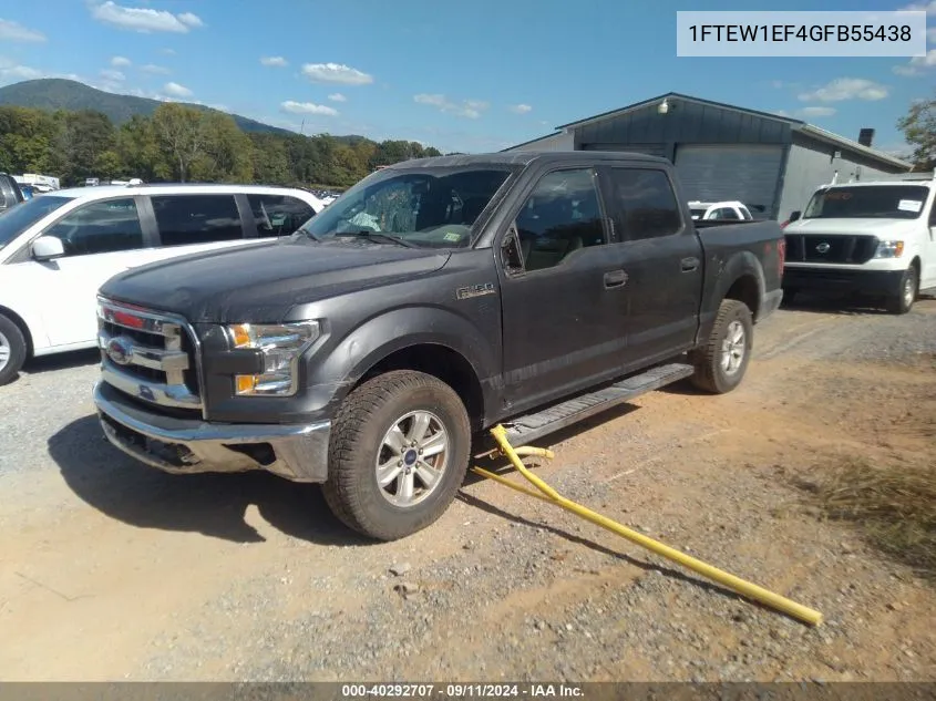 1FTEW1EF4GFB55438 2016 Ford F-150 Xlt