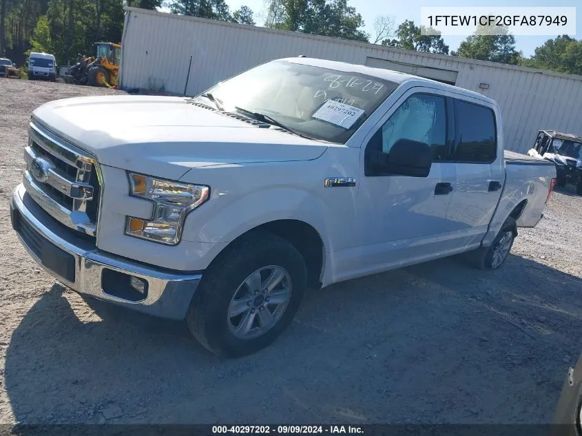 1FTEW1CF2GFA87949 2016 Ford F-150 Supercrew