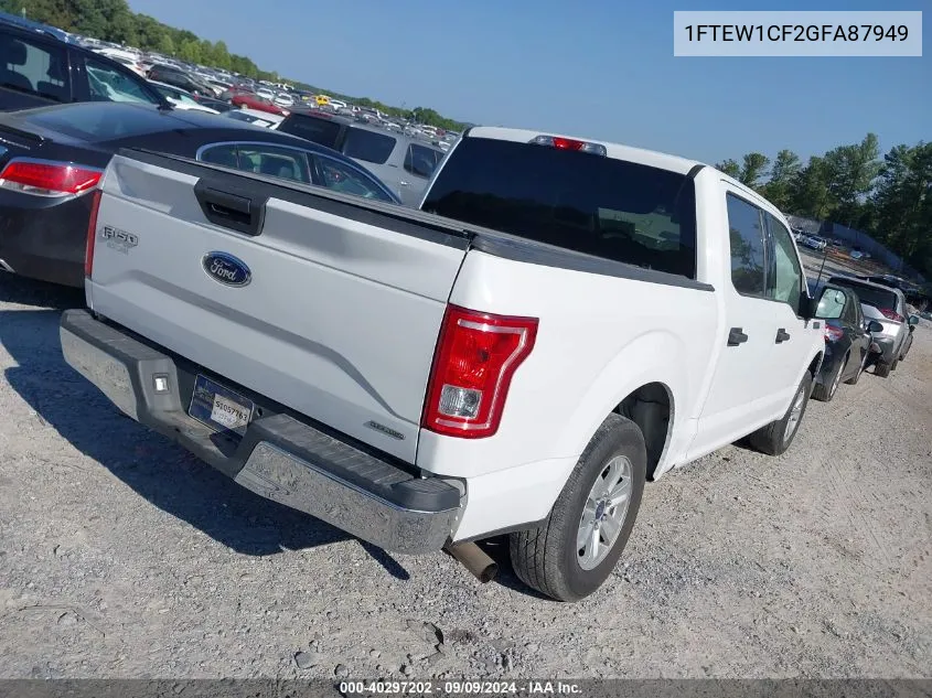 1FTEW1CF2GFA87949 2016 Ford F-150 Supercrew