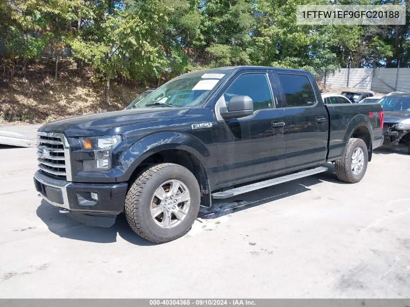 2016 Ford F-150 Xlt VIN: 1FTFW1EF9GFC20188 Lot: 40304365