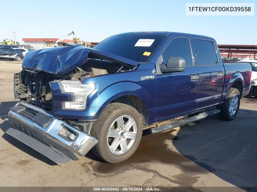 1FTEW1CF0GKD39558 2016 Ford F-150 Xlt