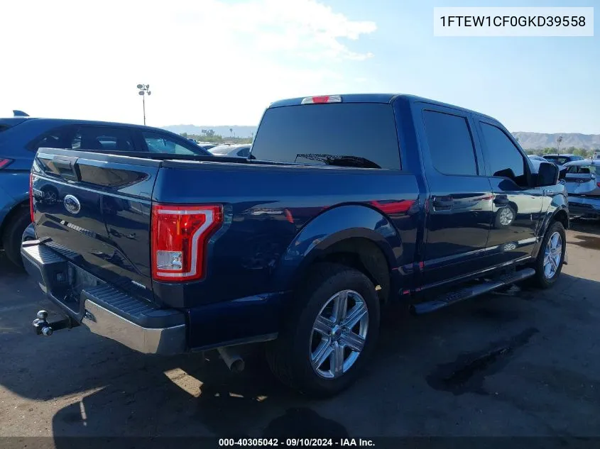 1FTEW1CF0GKD39558 2016 Ford F-150 Xlt