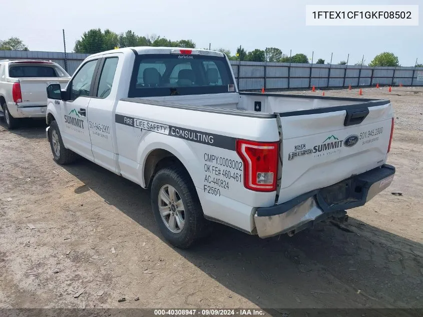 1FTEX1CF1GKF08502 2016 Ford F-150 Xl