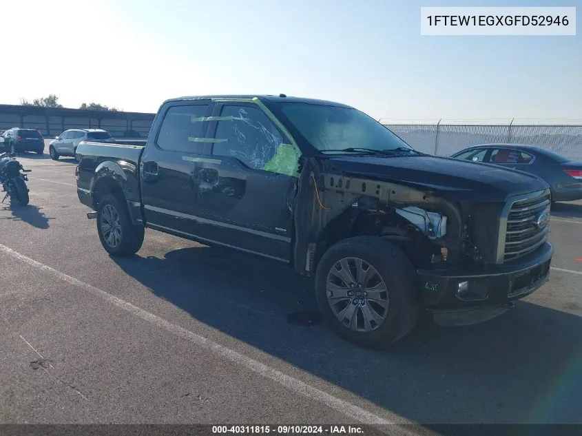 1FTEW1EGXGFD52946 2016 Ford F-150 Supercrew