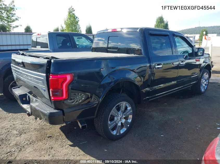 1FTEW1EGXGFD45544 2016 Ford F-150 Limited