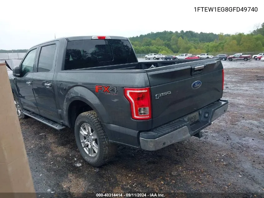 1FTEW1EG8GFD49740 2016 Ford F150 Supercrew