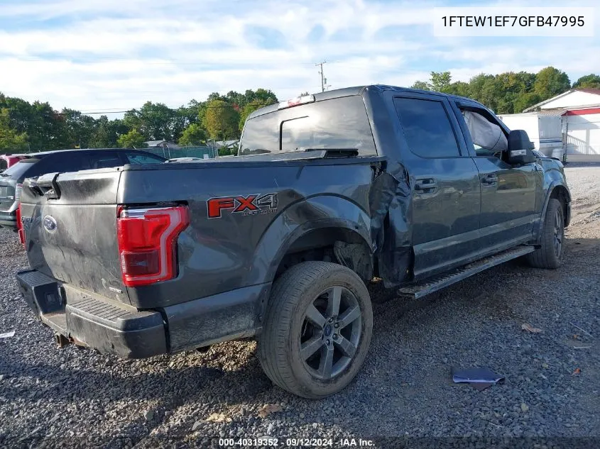 1FTEW1EF7GFB47995 2016 Ford F150 Supercrew