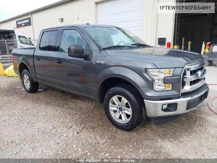 1FTEW1CF4GFB54891 2016 Ford F-150 Xlt