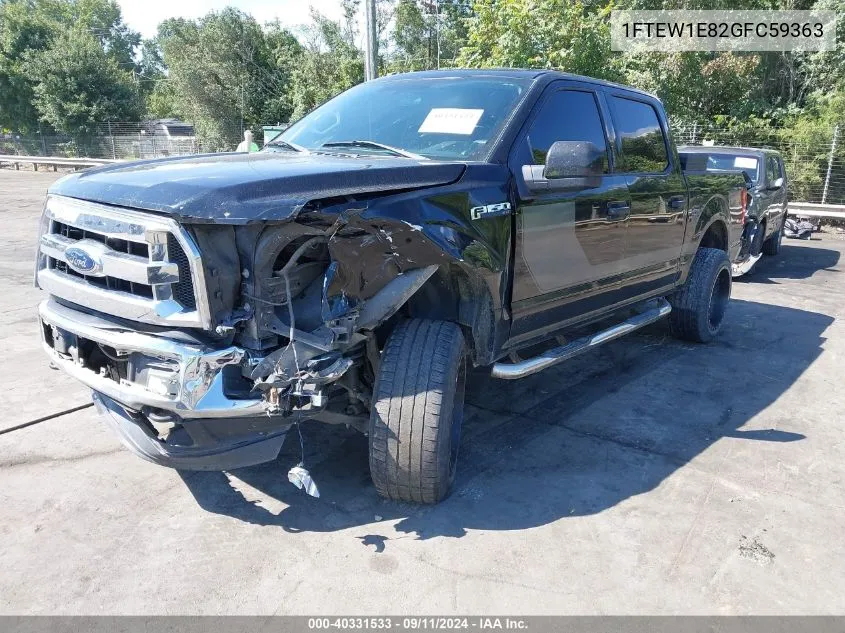 1FTEW1E82GFC59363 2016 Ford F-150 Xlt