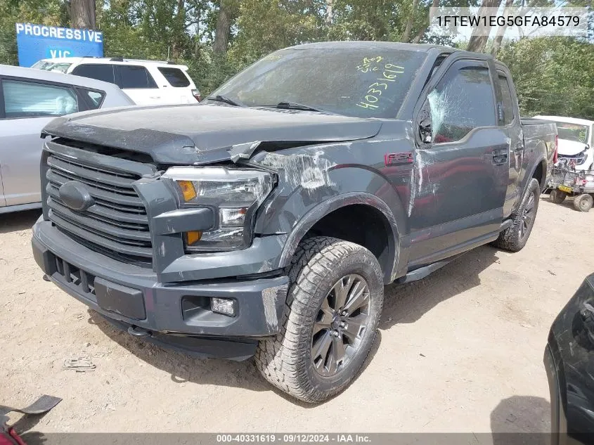 1FTEW1EG5GFA84579 2016 Ford F-150 Supercrew