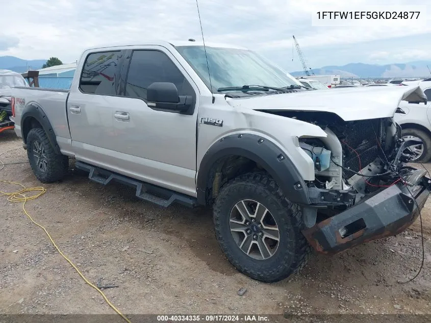 2016 Ford F-150 Xlt VIN: 1FTFW1EF5GKD24877 Lot: 40334335