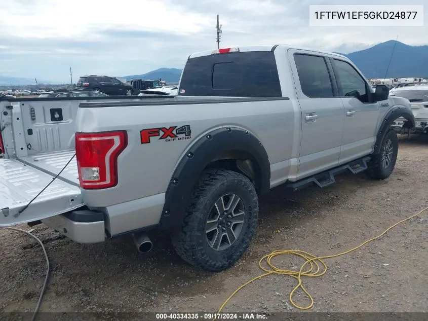 1FTFW1EF5GKD24877 2016 Ford F-150 Xlt