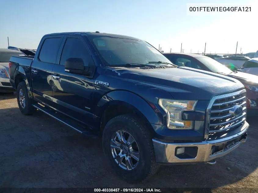 2016 Ford F-150 Xlt VIN: 001FTEW1EG4GFA121 Lot: 40338457