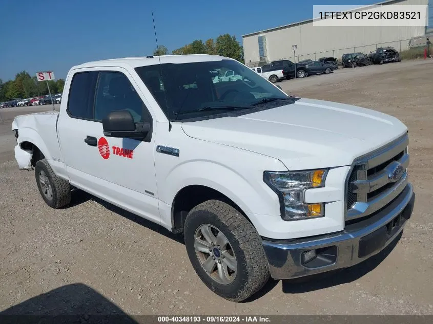 1FTEX1CP2GKD83521 2016 Ford F-150 Xlt