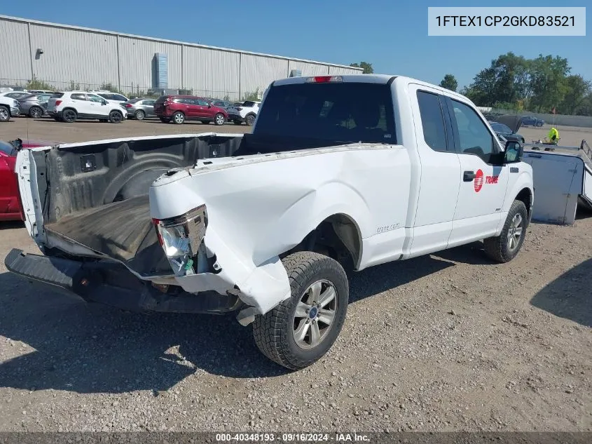 1FTEX1CP2GKD83521 2016 Ford F-150 Xlt