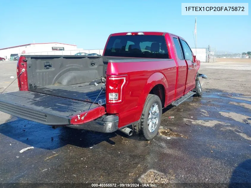 2016 Ford F-150 Xlt VIN: 1FTEX1CP2GFA75872 Lot: 40355572