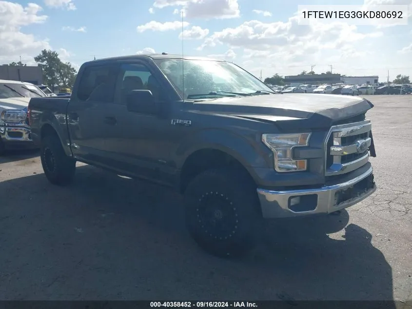 1FTEW1EG3GKD80692 2016 Ford F-150 Xlt