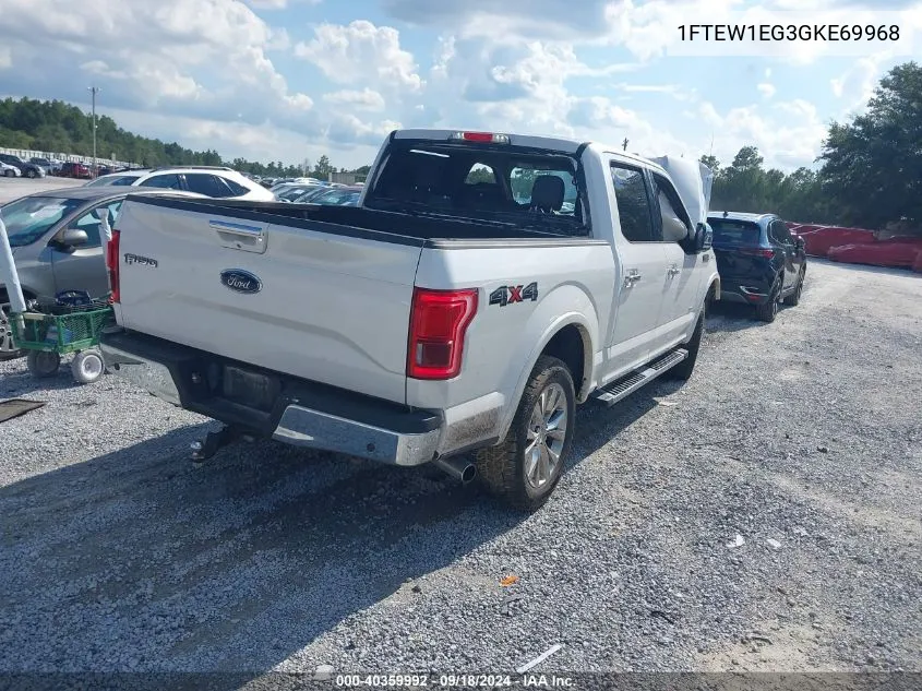 2016 Ford F-150 Lariat VIN: 1FTEW1EG3GKE69968 Lot: 40359992