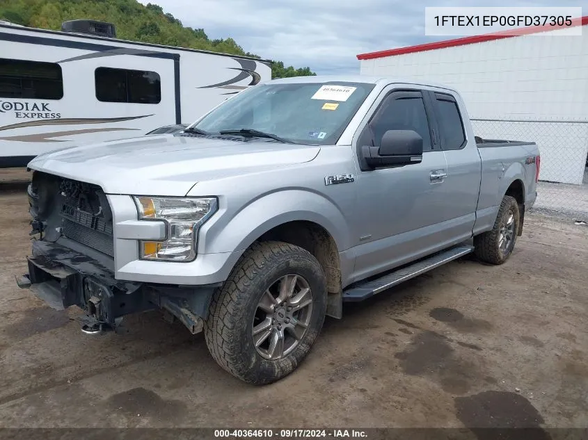 2016 Ford F150 Super Cab VIN: 1FTEX1EP0GFD37305 Lot: 40364610