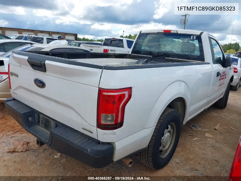 2016 Ford F-150 Xl VIN: 1FTMF1C89GKD85323 Lot: 40365257