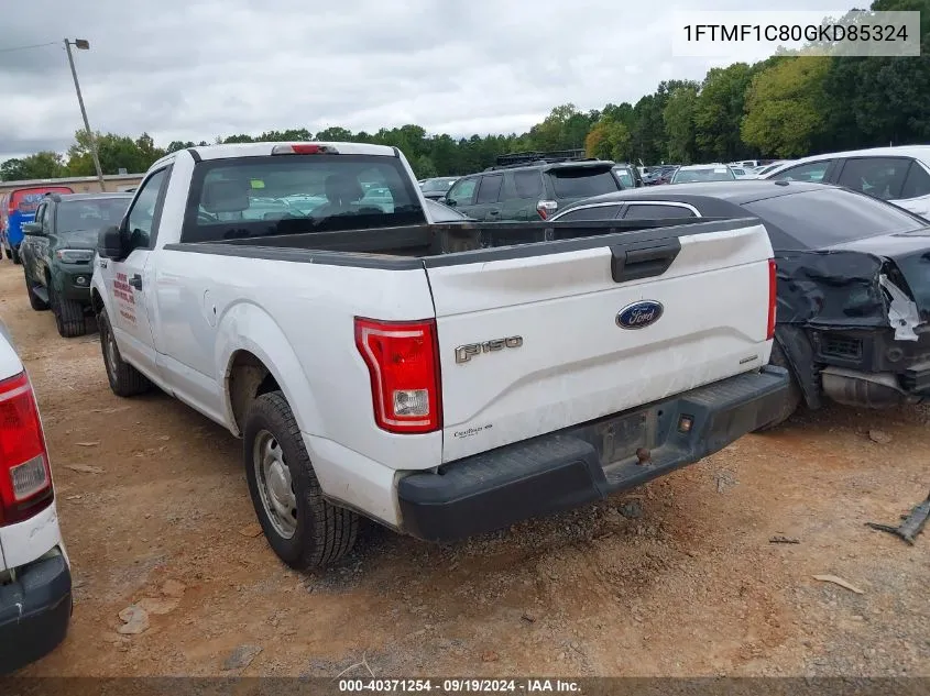 2016 Ford F-150 Xl VIN: 1FTMF1C80GKD85324 Lot: 40371254