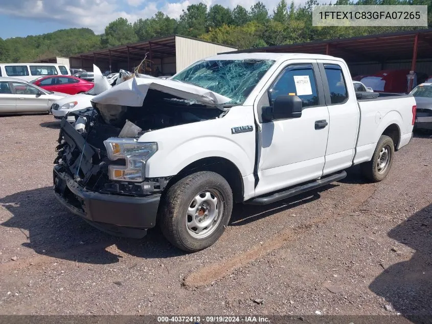 2016 Ford F-150 Xl VIN: 1FTEX1C83GFA07265 Lot: 40372413