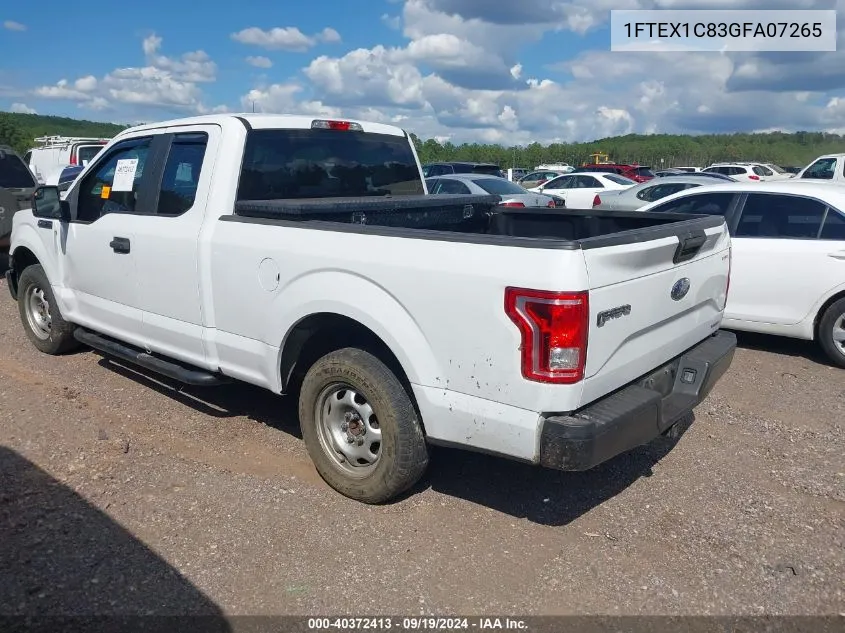 2016 Ford F-150 Xl VIN: 1FTEX1C83GFA07265 Lot: 40372413