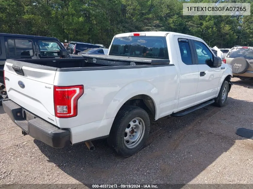 2016 Ford F-150 Xl VIN: 1FTEX1C83GFA07265 Lot: 40372413