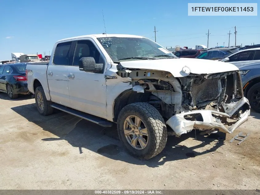 2016 Ford F-150 Xlt VIN: 1FTEW1EF0GKE11453 Lot: 40382509