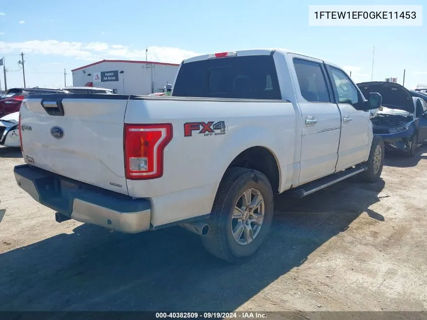 2016 Ford F-150 Xlt VIN: 1FTEW1EF0GKE11453 Lot: 40382509