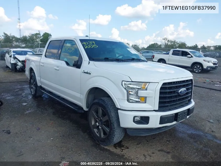 2016 Ford F-150 Xlt VIN: 1FTEW1EG1GFB37990 Lot: 40392225