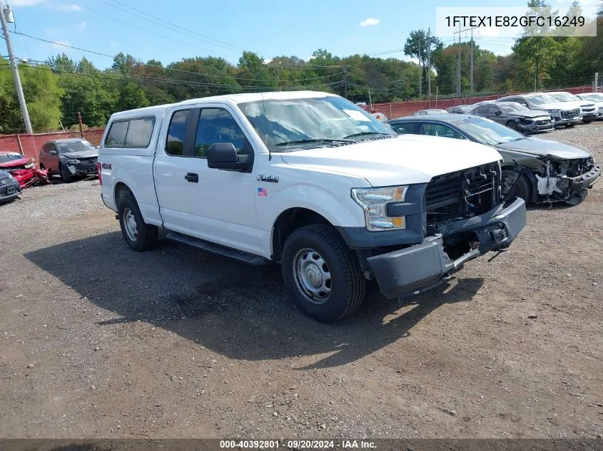 2016 Ford F-150 Xl VIN: 1FTEX1E82GFC16249 Lot: 40392801