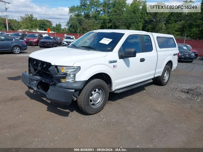 2016 Ford F-150 Xl VIN: 1FTEX1E82GFC16249 Lot: 40392801