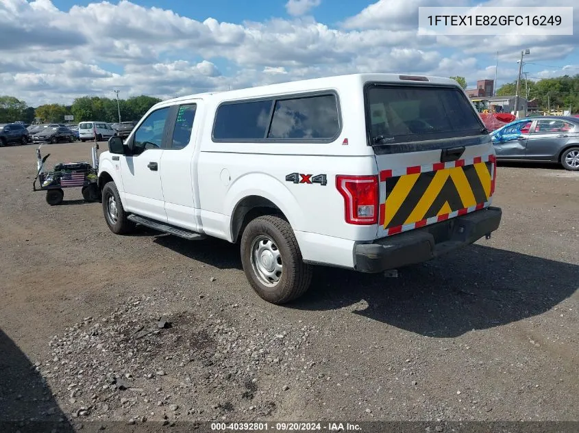 2016 Ford F-150 Xl VIN: 1FTEX1E82GFC16249 Lot: 40392801