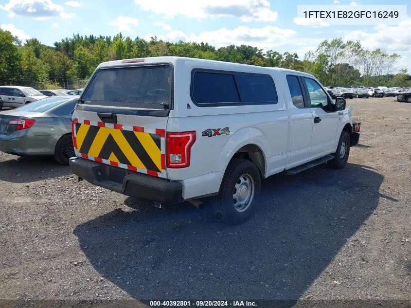 2016 Ford F-150 Xl VIN: 1FTEX1E82GFC16249 Lot: 40392801