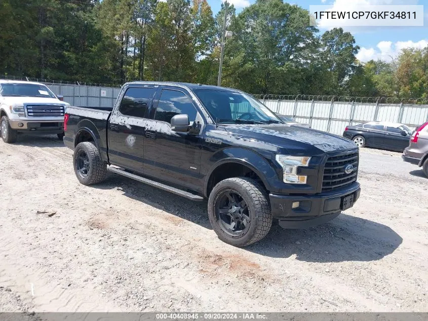 2016 Ford F-150 Xlt VIN: 1FTEW1CP7GKF34811 Lot: 40408945