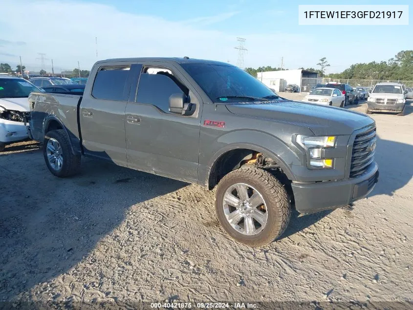 2016 Ford F-150 Xlt VIN: 1FTEW1EF3GFD21917 Lot: 40421875