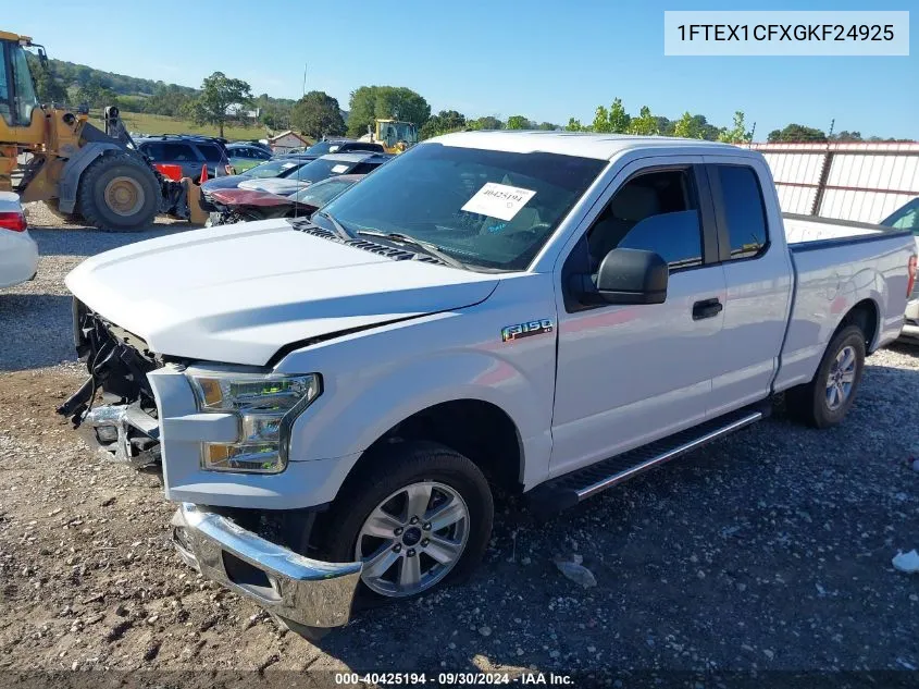 2016 Ford F-150 Xl VIN: 1FTEX1CFXGKF24925 Lot: 40425194