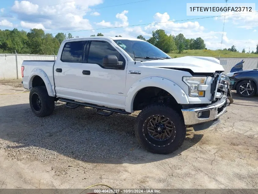 2016 Ford F150 Supercrew VIN: 1FTEW1EG6GFA23712 Lot: 40425227