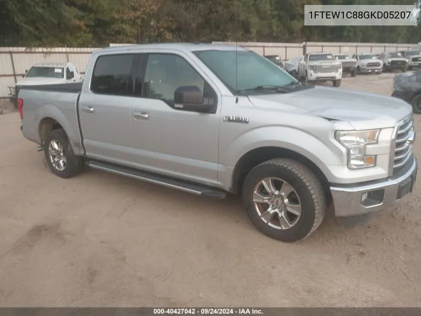 2016 Ford F-150 Xlt VIN: 1FTEW1C88GKD05207 Lot: 40427042